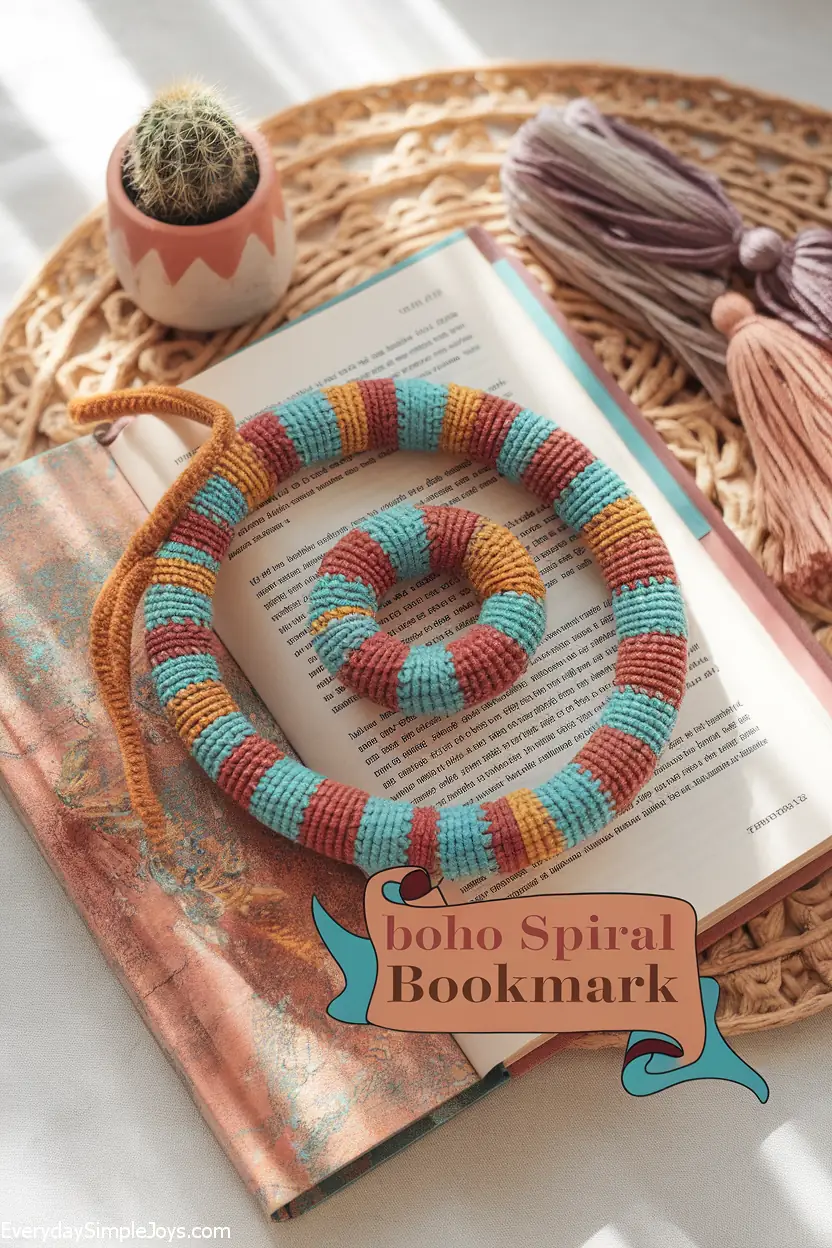 Boho Spiral Bookmark