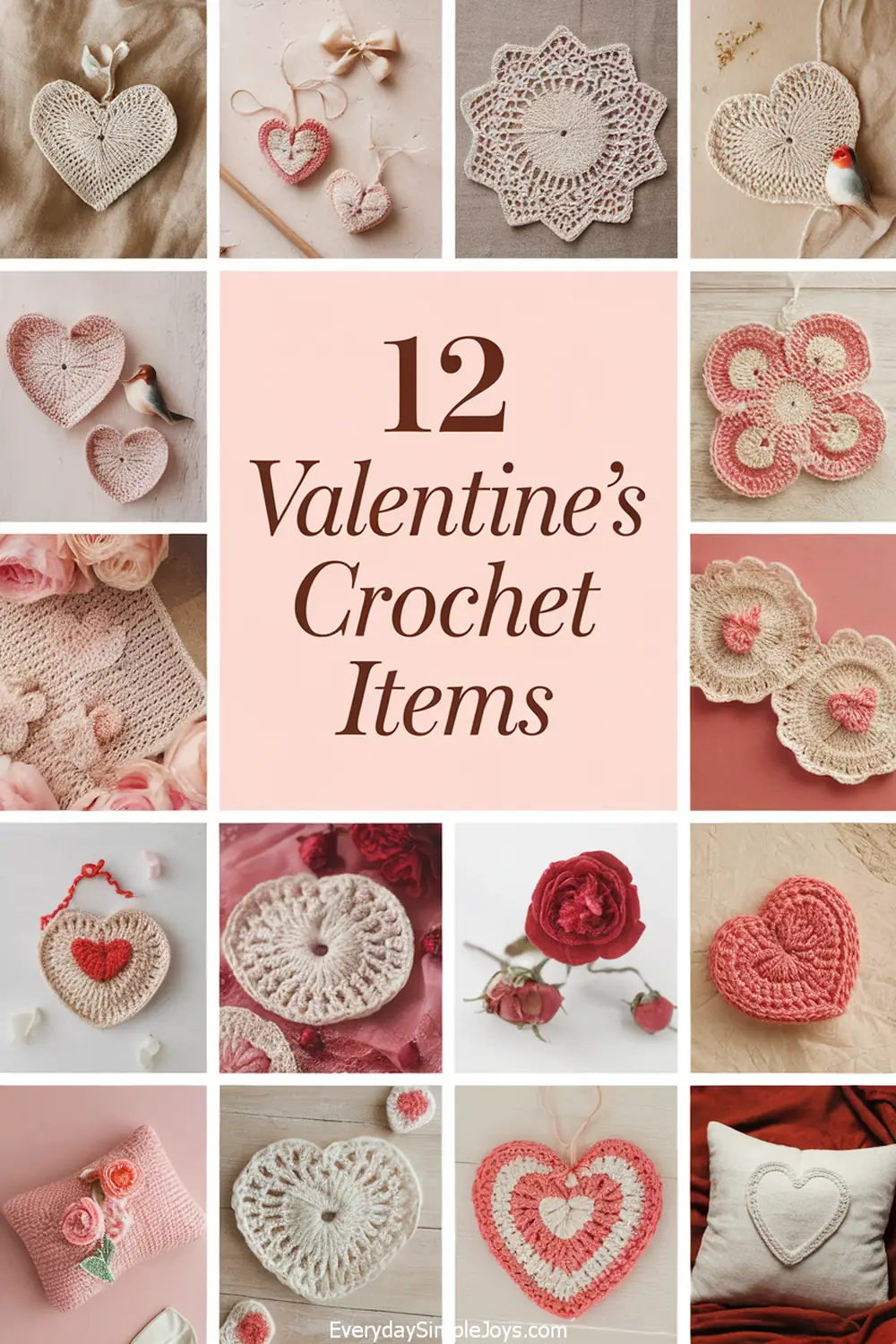 12 Valentine Day Crochet Projects that Your Guests Will Love💕💖 ...