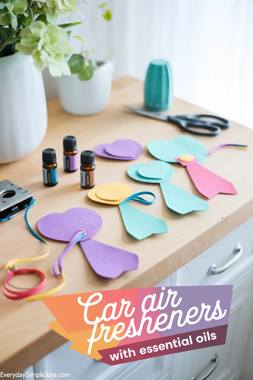 DIY Car Air Freshener with Essential Oils