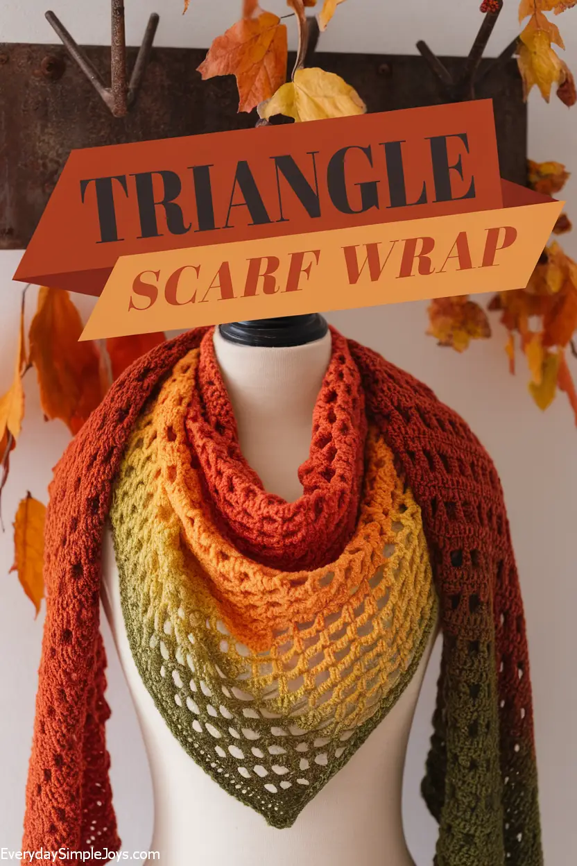 Easy Triangle Scarf Wrap