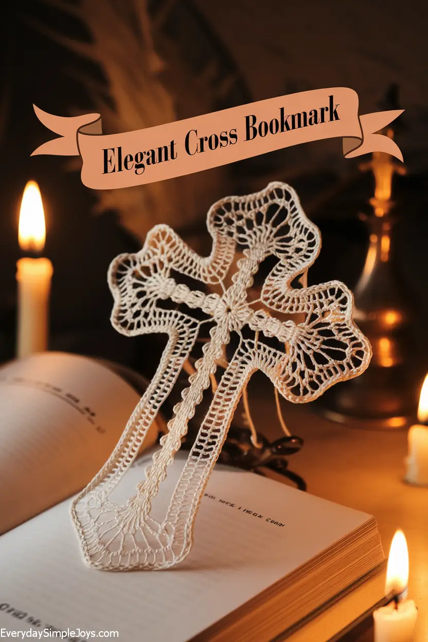 Elegant Cross Bookmark