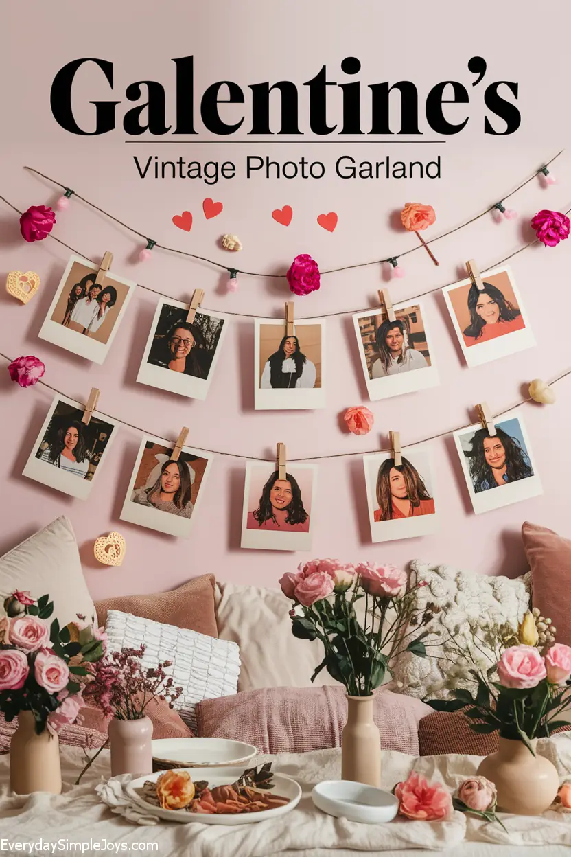 Galentine’s Vintage Photo Garland