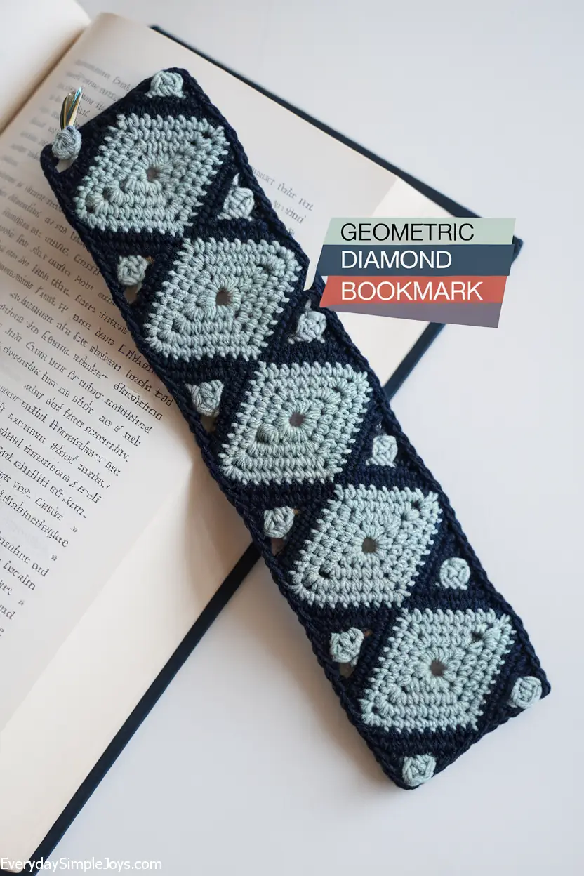 Geometric Diamond Bookmark