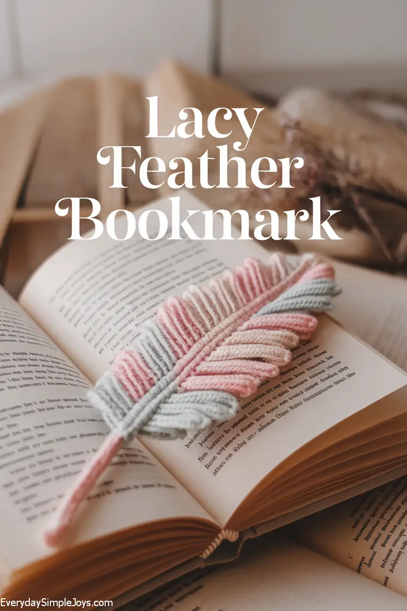 Lacy Feather Bookmark