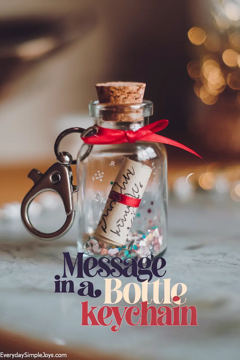 Message in a Bottle Keychain