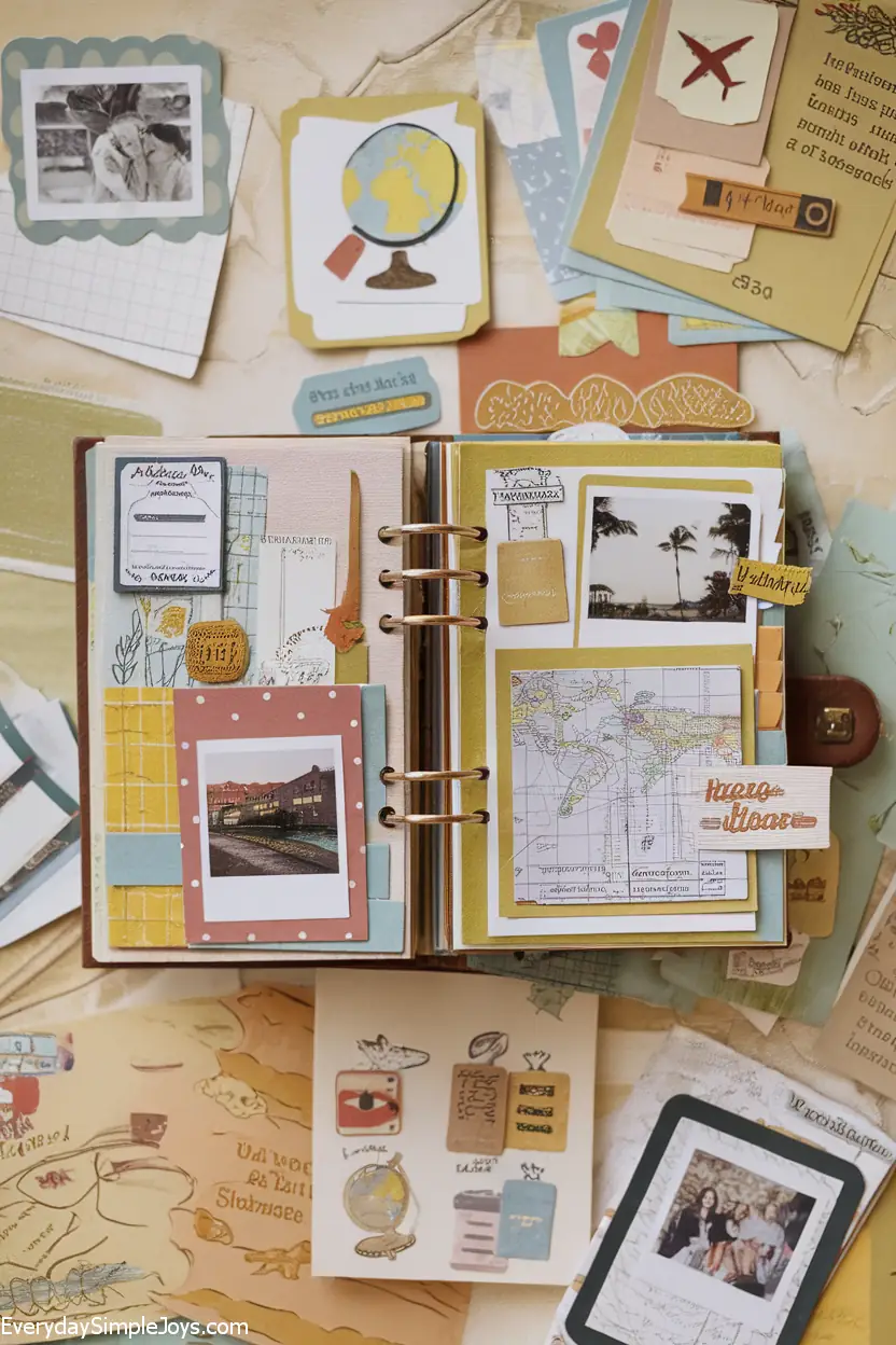 Mini Travel Scrapbook of Shared Memories