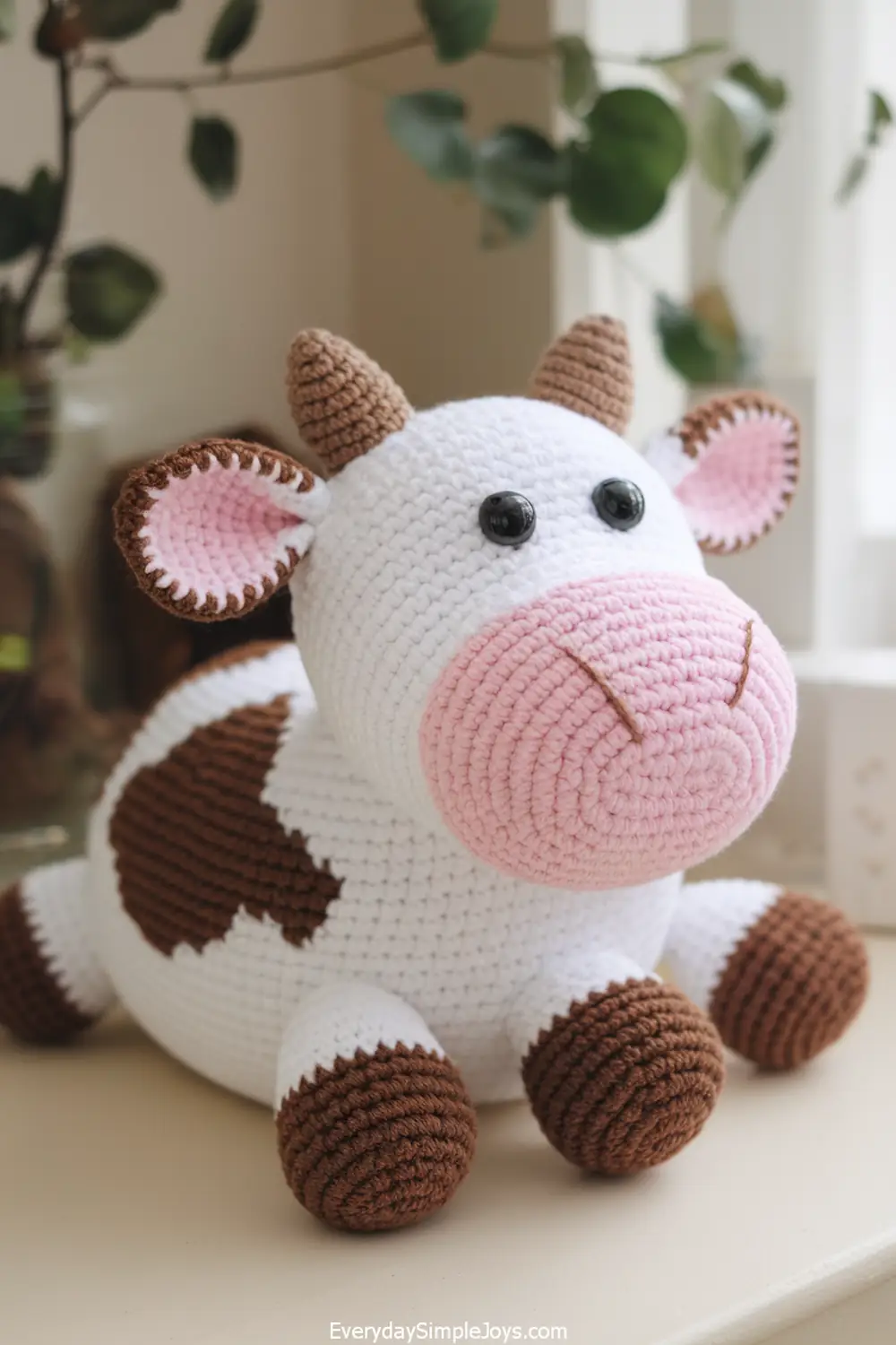 Pattern for Cow Crochet Lying Down