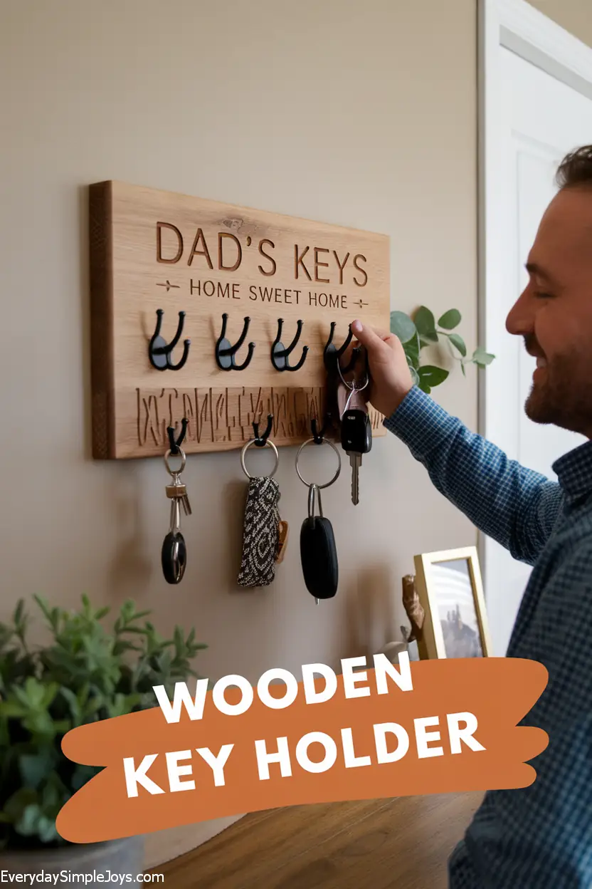 Personalized Wooden Key Holder