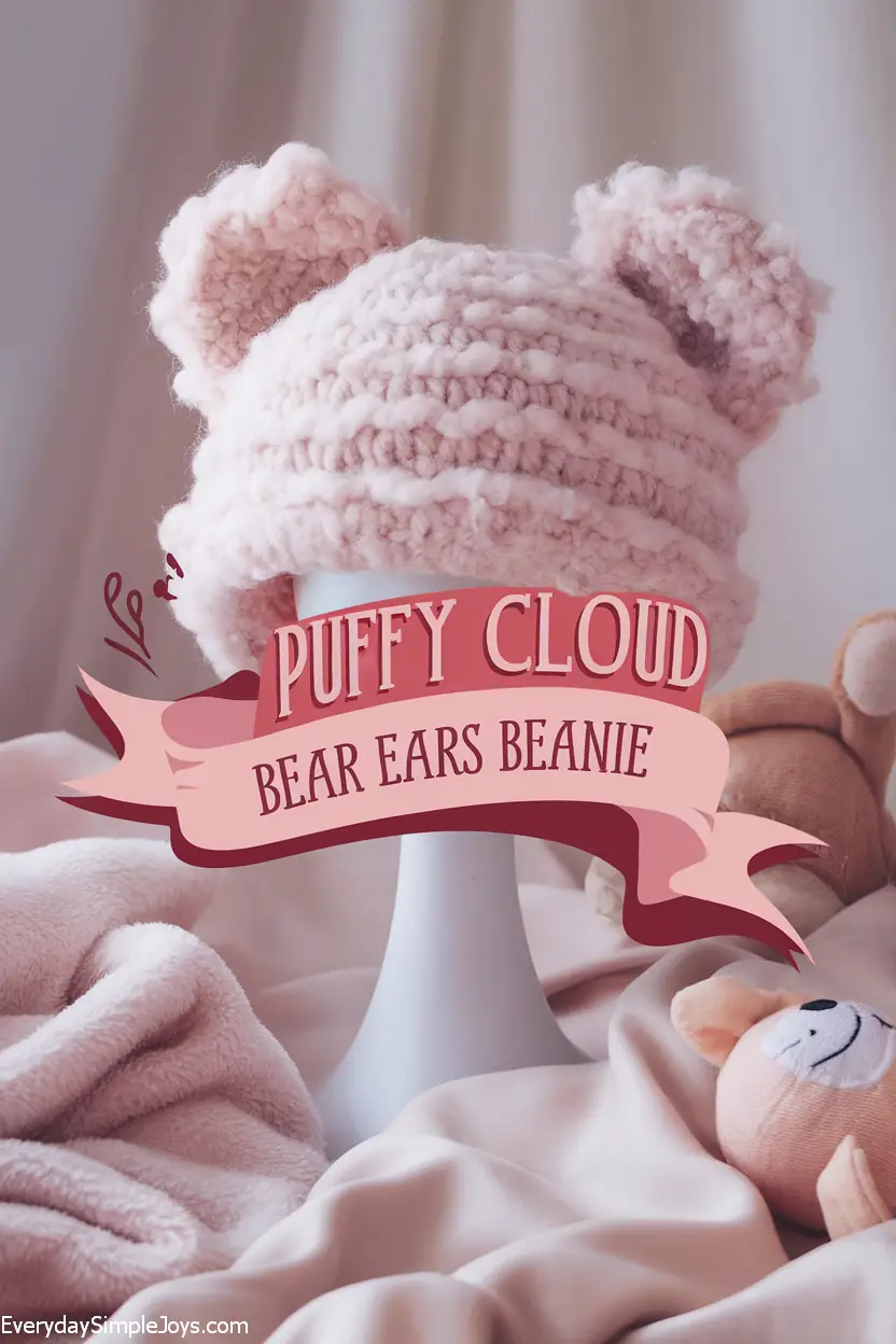 Puffy Cloud Bear Ears Beanie