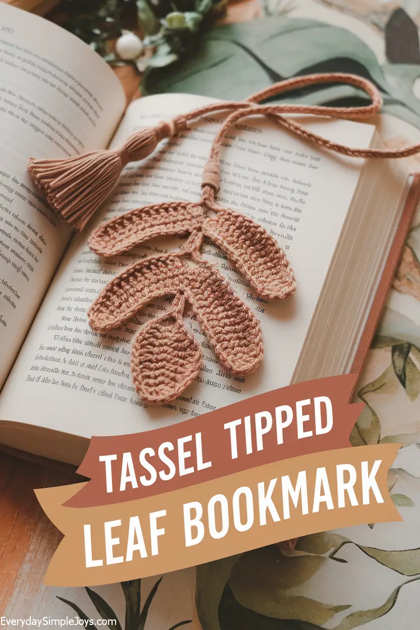 Tassel-Tipped Leaf Bookmark