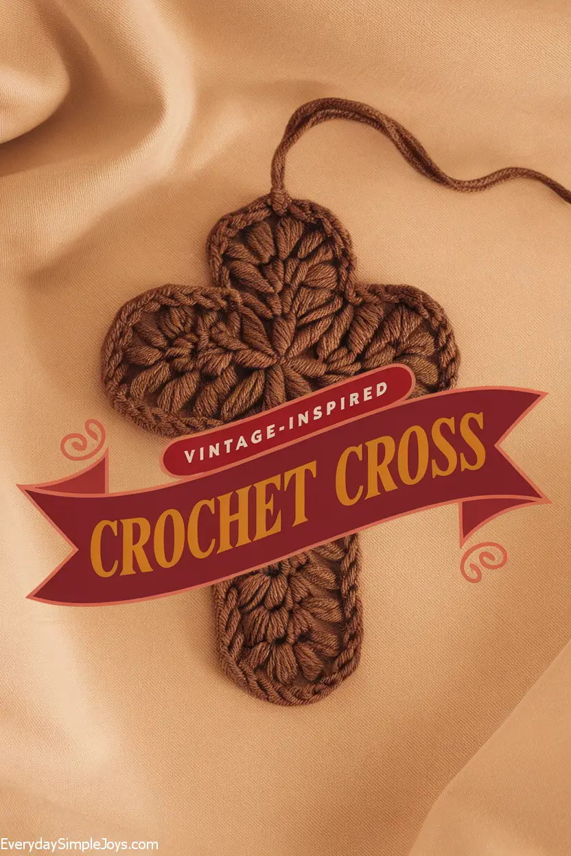 Vintage-Inspired Crochet Cross