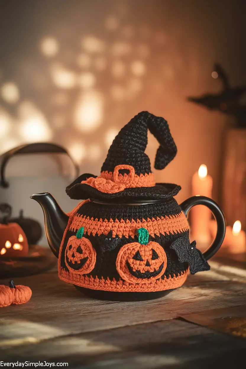 Vintage-Inspired Halloween Teapot Cozy